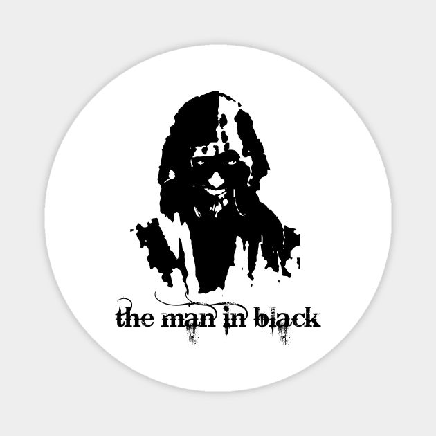 the man in black Magnet by horrorshirt